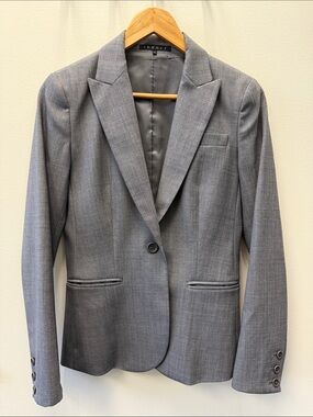 Theory women’s suit jacket blazer gray size 2